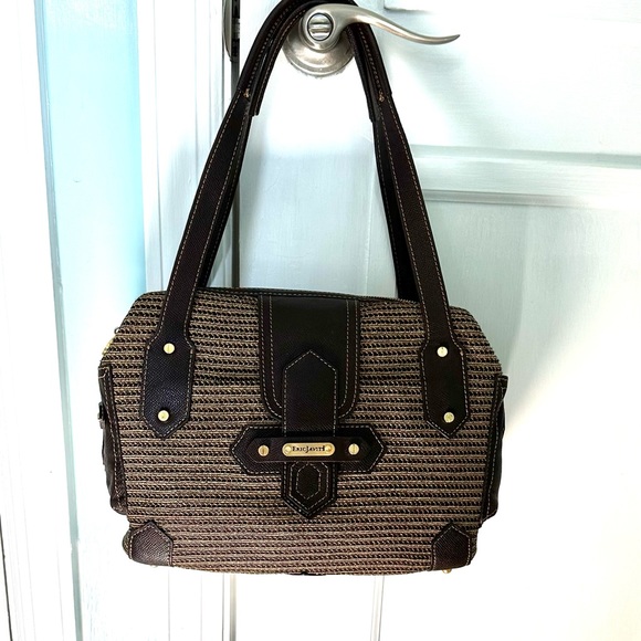 Eric Javits Squishee Isla Straw Shoulder Hand Bag & Mirror #116168 NWOT - Picture 1 of 16